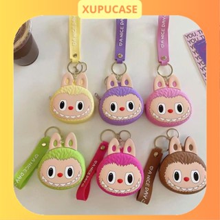 Ví đựng đồ mini LABUBU hot trend có dây kéo khoá làm bằng silicon hoạ tiết hoạt hình dễ thương