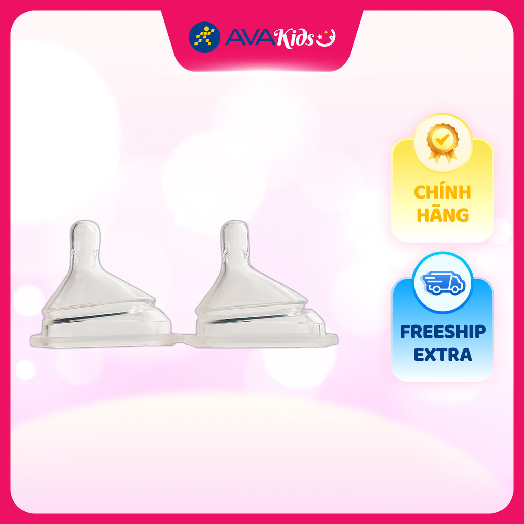 Bộ 2 núm ti Hegen cổ rộng size L (từ 6 tháng)