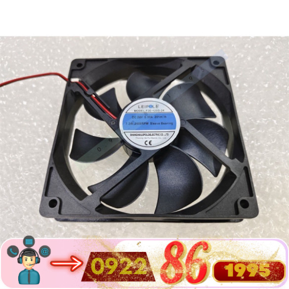 Quạt Làm Mát F2E-120S-24  Leip Leipole 12038 Bóng 24V Tủ Quạt Làm Mát Hướng Trục mới