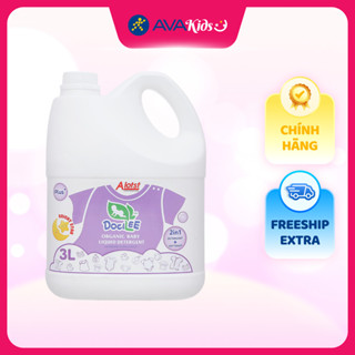 Nước giặt xả quần áo cho bé Docilee Organic - Bright Star hương phấn thơm can 3 lít