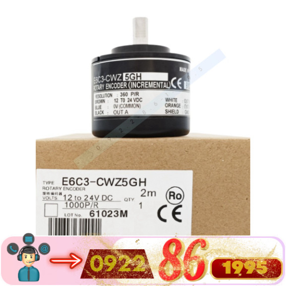 Bộ mã hoá encoder E6C3-CWZ3XH - E6C3-CWZ5GH - E6C3-CWZ1XH - E6C3-CWZ3EH mới