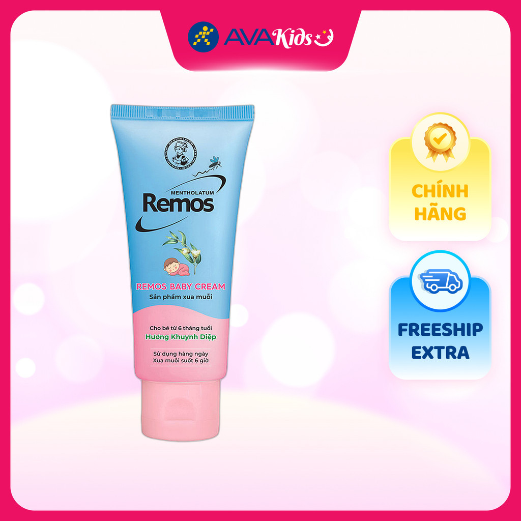 Kem chống muỗi Remos 70g hương khuynh diệp (từ 6 tháng)