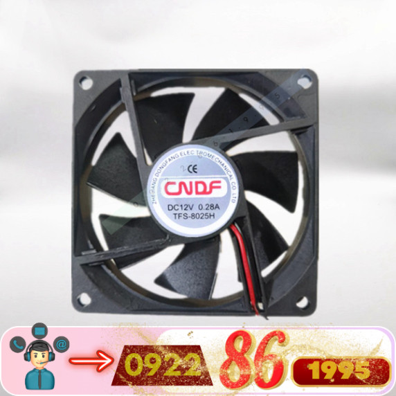 Quạt Làm Mát  Cndf  Tfs-8025H DC12V 24V     mới