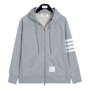 Áo Hoodie Zip, Áo Khoác Nỉ Thom có dây rút viền vai chất nỉ dày dặn_Áo Khoác Khoá Kéo Thom Browne Siêu Hót Siêu Ấm 2024