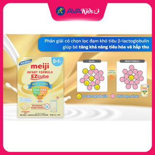 Sữa bột dạng thanh Meiji Infant Formula Ezcube 540g (0 - 12 tháng)