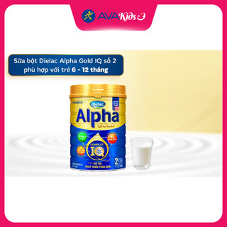 Sữa bột Dielac Alpha Gold IQ số 2 (sữa non) 800g (6 - 12 tháng)