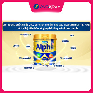 Sữa bột Dielac Alpha Gold IQ số 2 (sữa non) 800g (6 - 12 tháng)