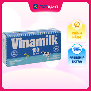 Thùng 48 hộp sữa tươi tiệt trùng Vinamilk ít đường 110 ml (từ 1 tuổi)