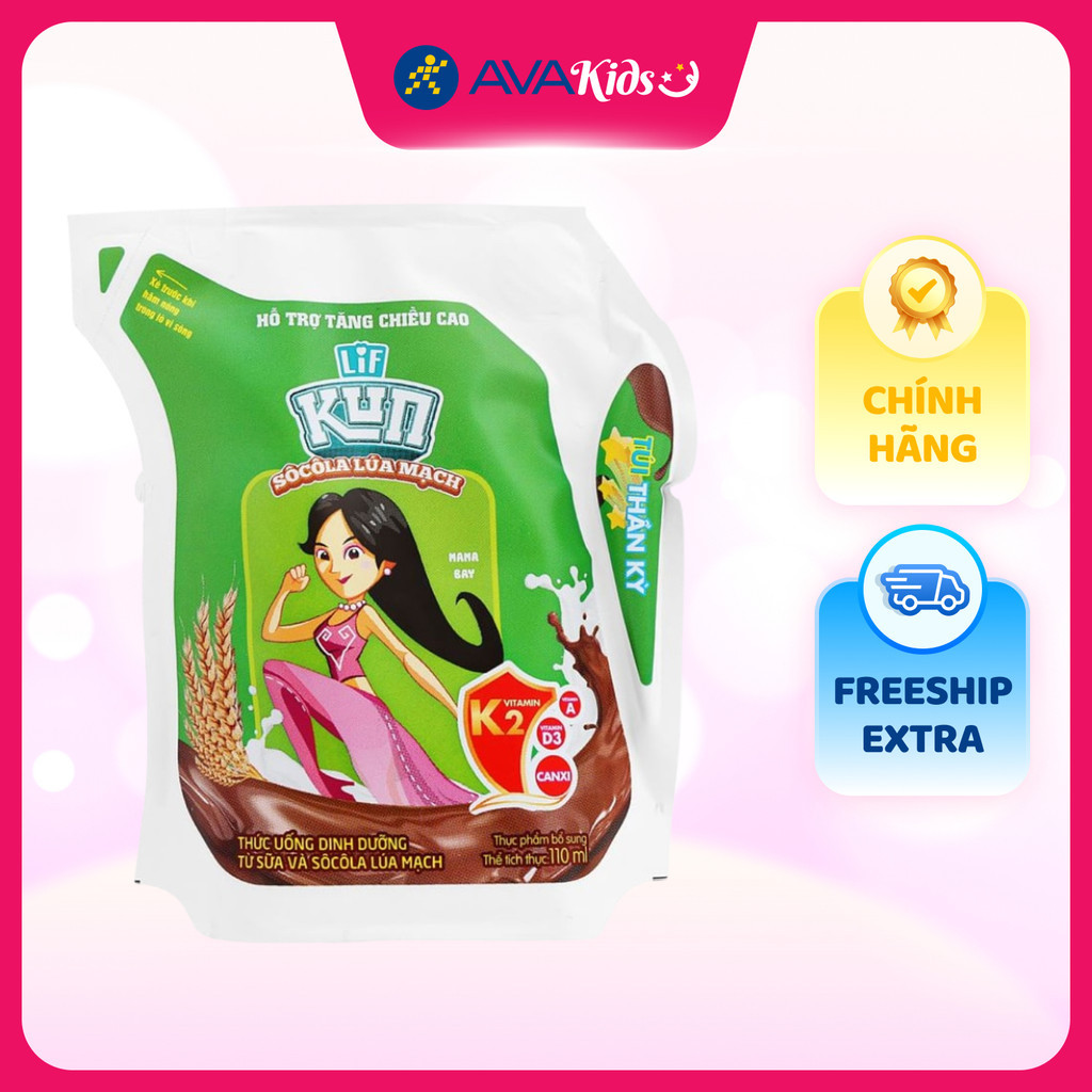 Thức uống lúa mạch socola LiF Kun 110 ml (từ 2 tuổi)