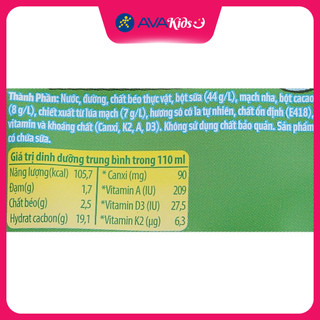 Thức uống lúa mạch socola LiF Kun 110 ml (từ 2 tuổi)