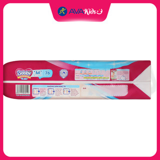 Tã dán Bobby size M 76 miếng (6 - 11 kg)