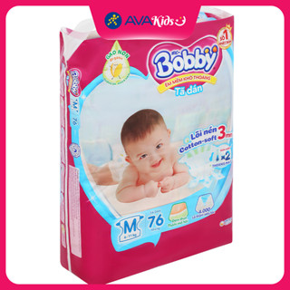 Tã dán Bobby size M 76 miếng (6 - 11 kg)