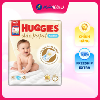 Tã dán Huggies Skin Perfect size M 76 + 3 miếng (6 - 11 kg) - Giao bao bì ngẫu nhiên