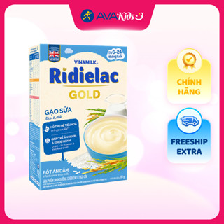 Bột ăn dặm Vinamilk RiDielac Gold gạo, sữa hộp 200g (6 - 24 tháng)