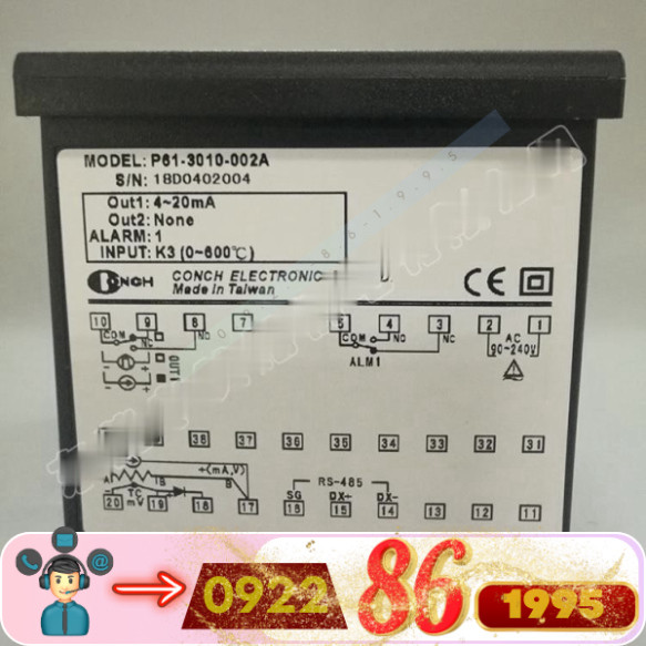 Đồng Hồ Điều Khiển Nhiệt Độ  Conch Bộ Điều Khiển Nhiệt Độ Thông Minh P61-3010-002A mới