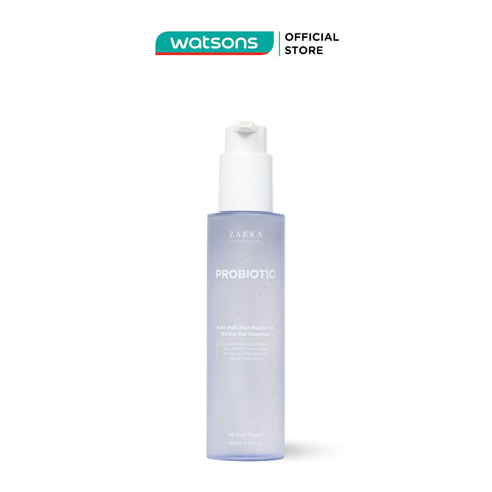 Gel Rửa Mặt Zakka Naturals Anti-Pollution Radiance Amino Gel Cleanser 150ml