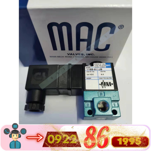 Van Điện Từ Mac 116B 117b 611jm 611jb 611jd Van Cao Tần   mới