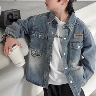  Áo jeans khoác ngoài cho bé trai và bé gái áo jean dài tay cho bé_T20 