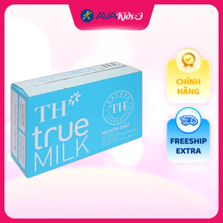 Thùng 48 hộp sữa tươi tiệt trùng TH true MILK không đường 180 ml (từ 1 tuổi)