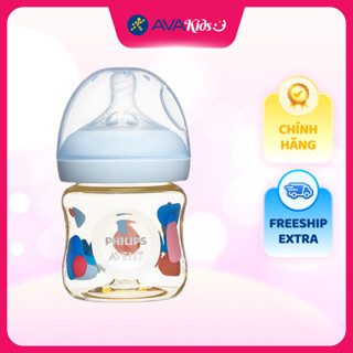 Bình sữa nhựa PPSU Philips Avent SCF 581/10 cổ rộng 125 ml (từ 0 tháng)