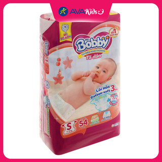 Tã dán Bobby size S 54 miếng (4 - 8 kg)