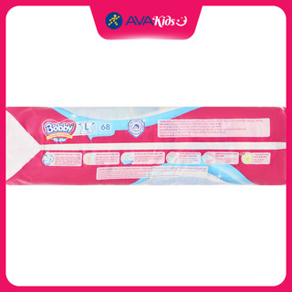 Tã dán Bobby size L 68 miếng (9 - 14 kg)