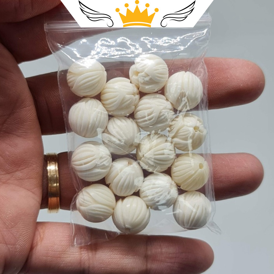 Bi chân lồng chim làm từ xương nguyên chất (bộ 3 viên)