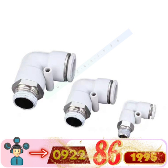 Đầu nối khí nén Pl4/6/8/10/12 -M5/01/2/3/4S , PL16-04, PL12-04, PL6-M5 mới