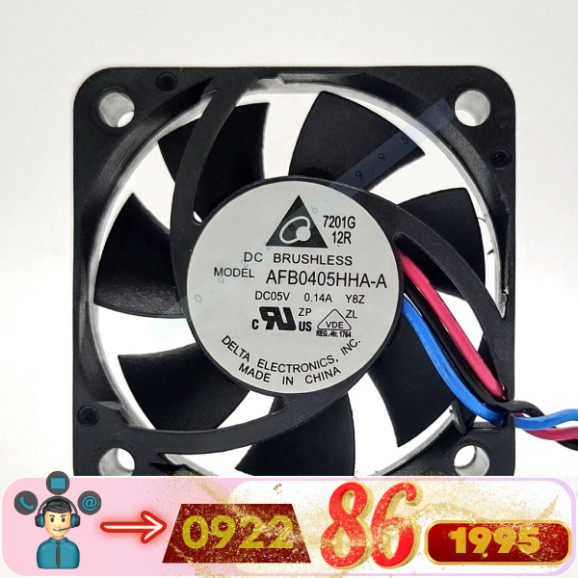 Quạt Làm Mát  delta 4010 5V 0.14a 4Cm mới
