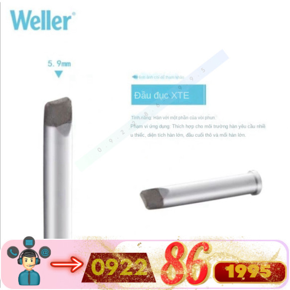 Mũi hàn Weller  Xte Weller Xte  Weller Đầu Hàn XT E Thích Ứng Với Mỏ Hàn Điện Wxp120 Wp120 mới