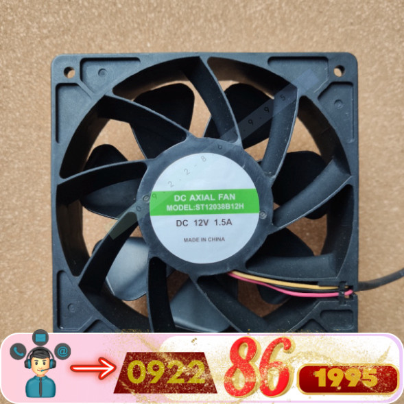 St12038b12H  V1.5a  Quạt Mạnh DC Axial Fan   mới