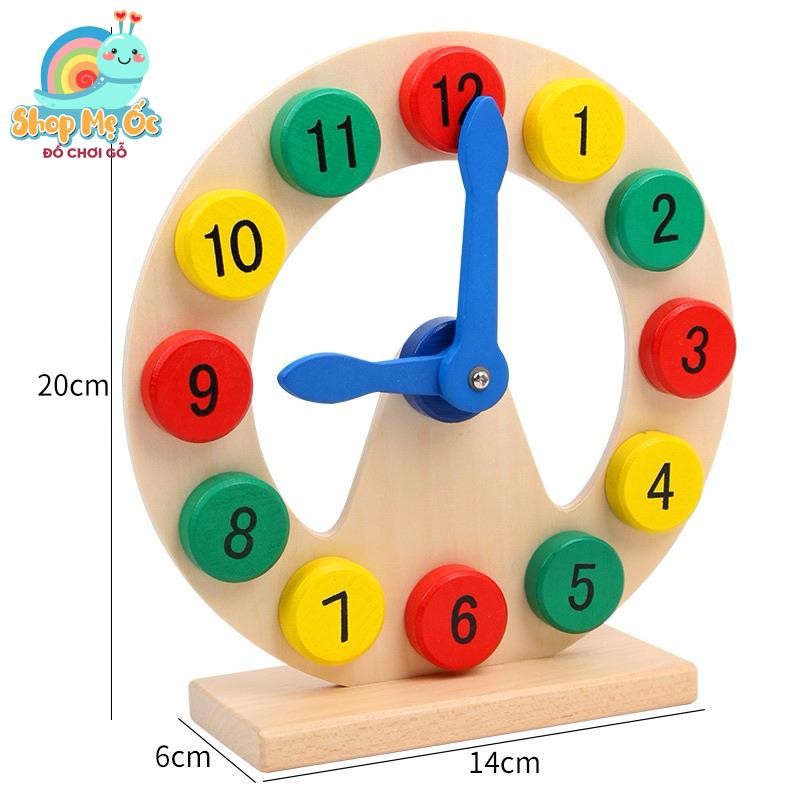 ĐỒNG hồ gỗ để bàn cho bé