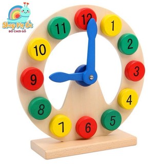 ĐỒNG hồ gỗ để bàn cho bé