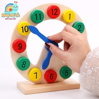 ĐỒNG hồ gỗ để bàn cho bé