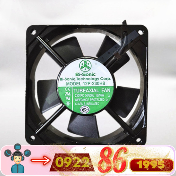 Quạt Biến Tần   Bi-sonic     220V 12P-230hb 12P-230HS mới