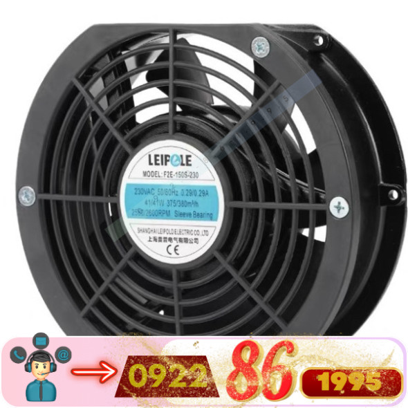 Leipole Quạt tản nhiệt F2E-150S-230  mới