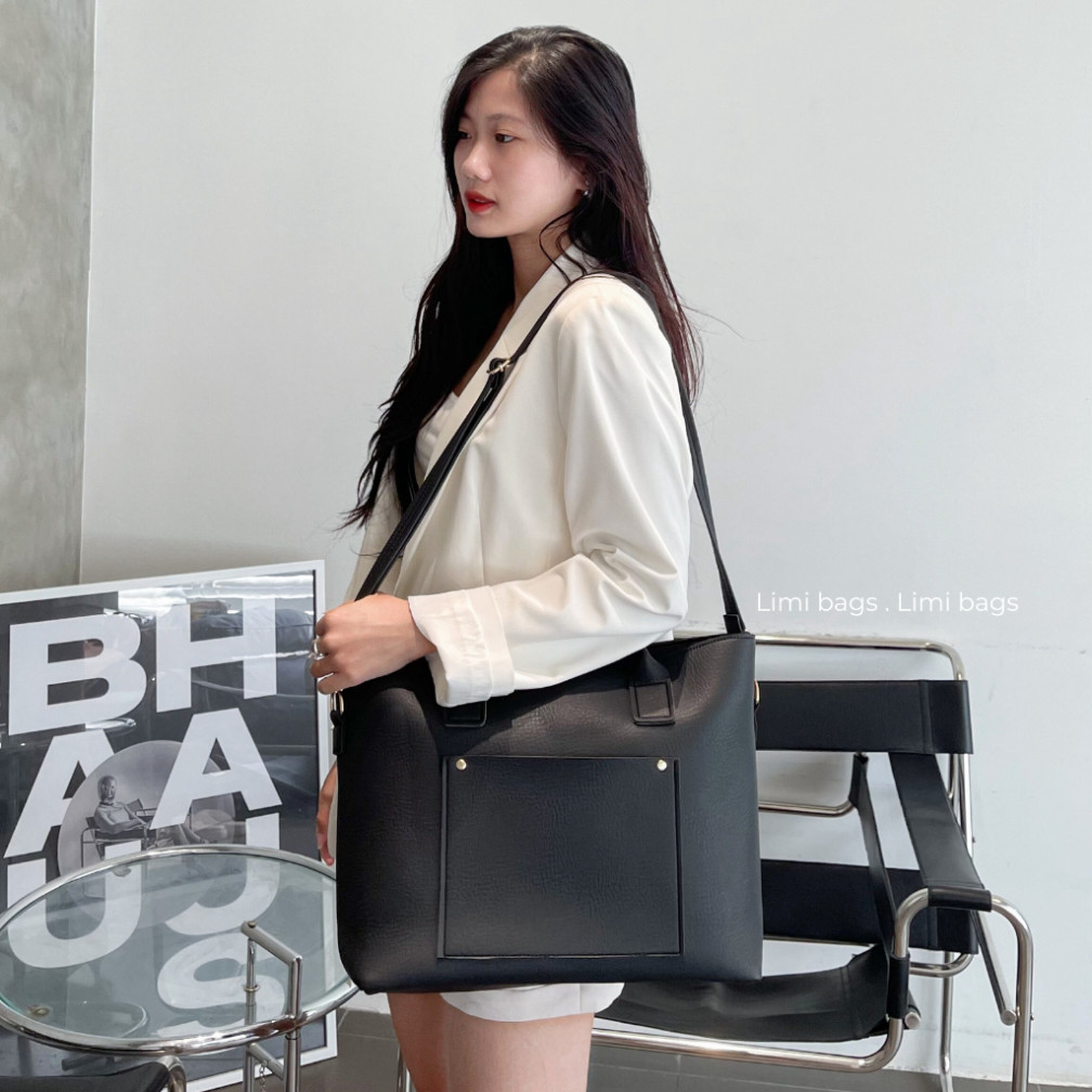 Túi Công Sở Nữ Tote Da Đựng Laptop xách tay Thời Trang cỡ to đi học đi làm đi dạy A4 HELEN Limi bags