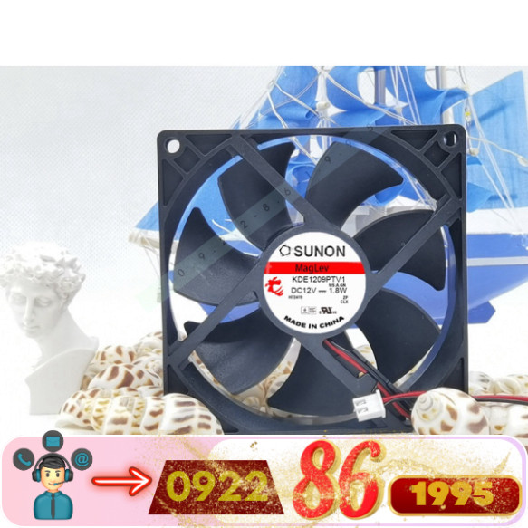 Sunon Quạt  Làm Mát 9Cm 9025 12V 1.8W 9Cm mới