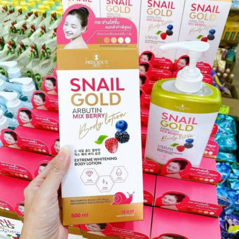 Sữa dưỡng thể trắng da Snail Gold Arbutin Lotion Thái Lan