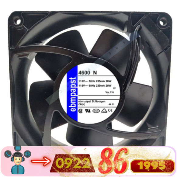 Quạt Làm Mát  Ebmpapst  4600n  4600x 4606x 4600z 4606n 4606z mới