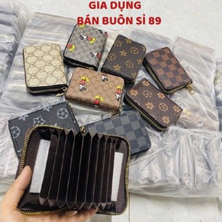 Ví Ngắn Nam Nữ Giá Rẻ Nhiều Ngăn GD, Ví Bóp Da Mini Ví Nữ Ngắn Cầm Tay Thời Trang Hàn Quốc Cao Cấp Nhỏ Bỏ Túi Dễ Thương