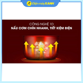 Nồi cơm nắp rời Sharp 1.8 lít KSH-D19V