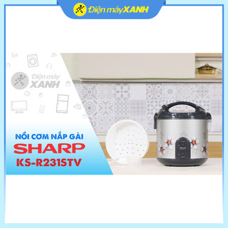 Nồi cơm nắp gài Sharp 2.2 lít KS-R231STV