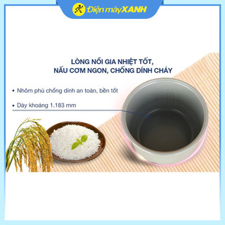 Nồi cơm điện tử Sharp 1.8 lít KS-COM183MV-WH
