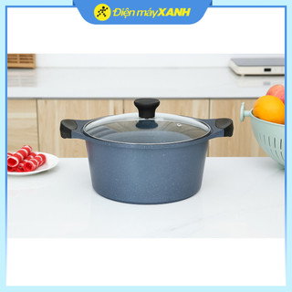  Bộ nồi quánh nhôm chống dính nắp kính Supor DuraRock H23102-T1 