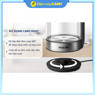 Bình đun siêu tốc Philips 1.7 lít HD9339/80