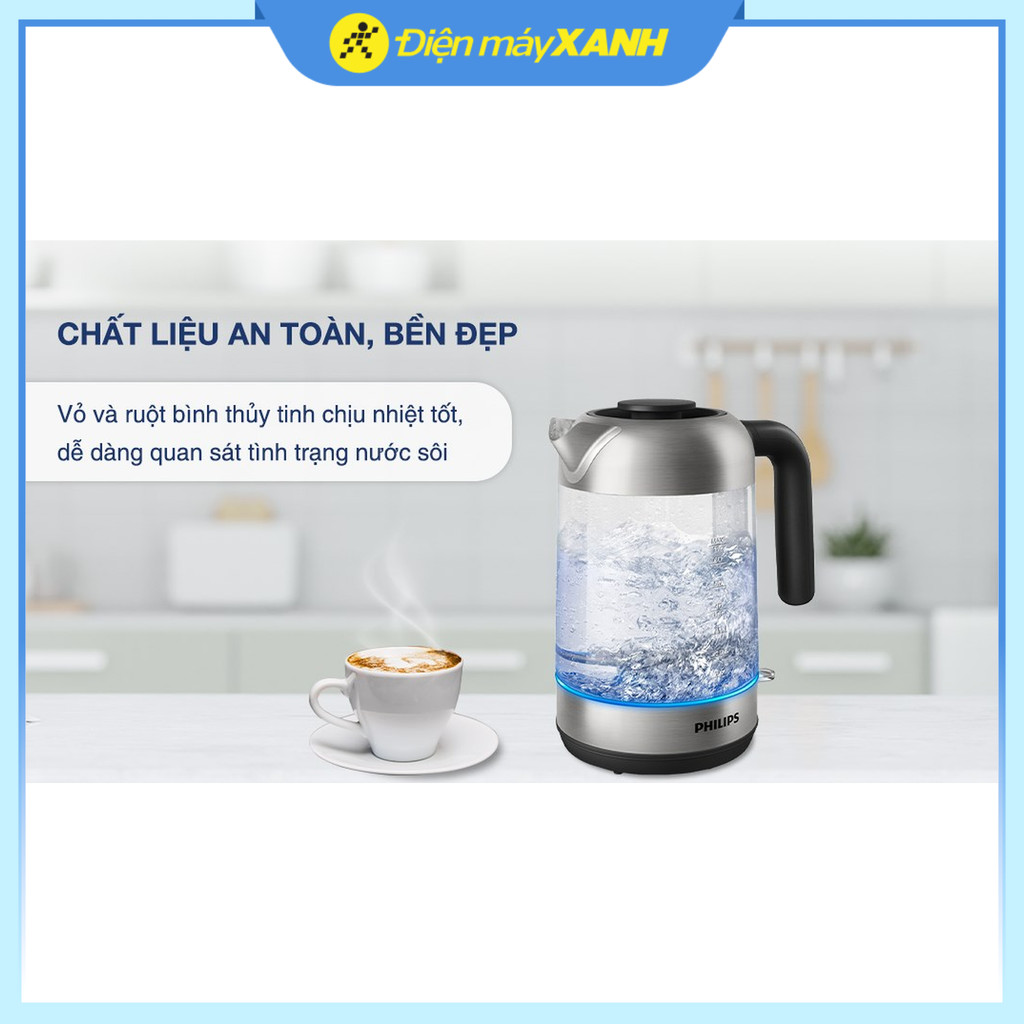 Bình đun siêu tốc Philips 1.7 lít HD9339/80