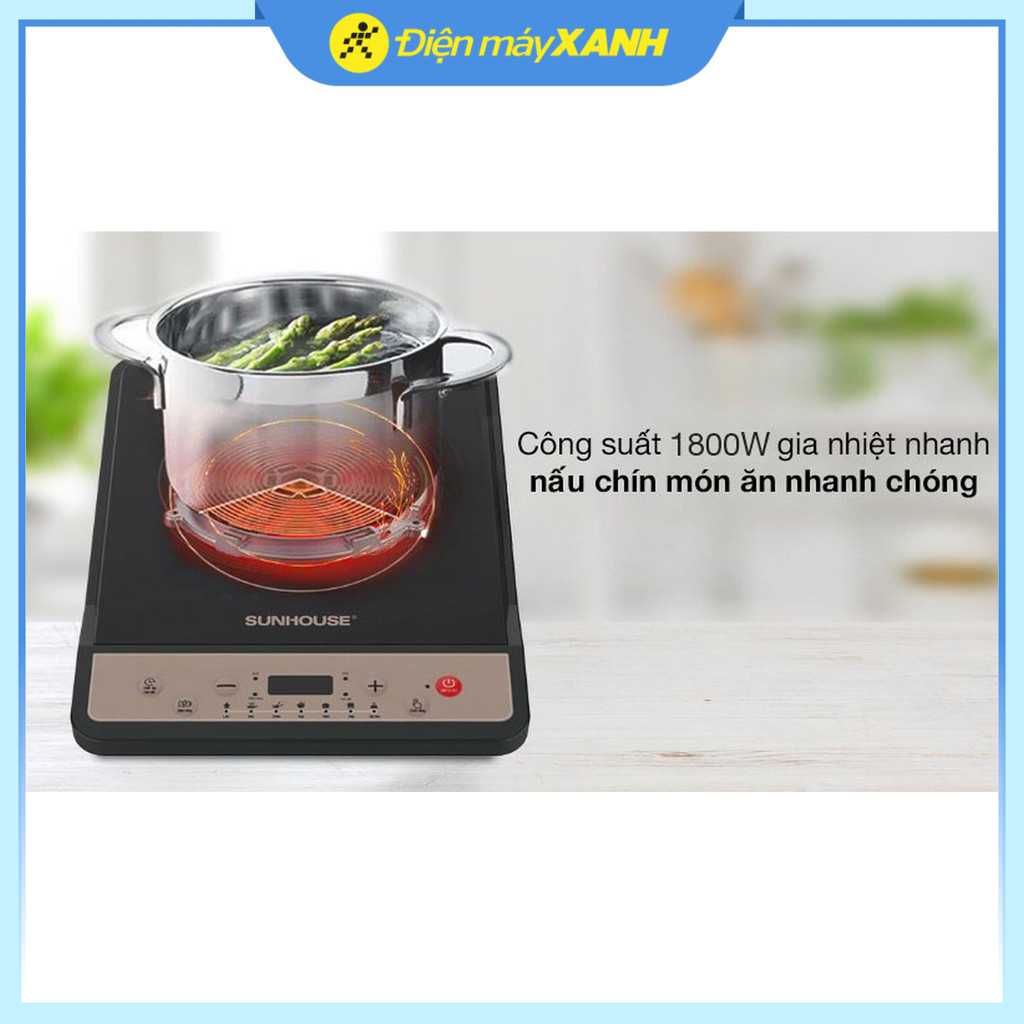 Bếp từ Sunhouse SHD6159 Công suất 1800W