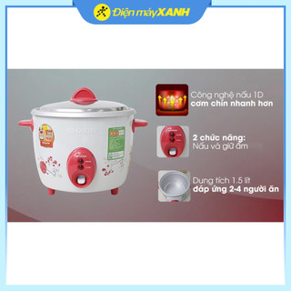 Nồi cơm nắp rời Sharp 1.5 lít KSH-D15V - Chính hãng bảo hành 12 tháng
