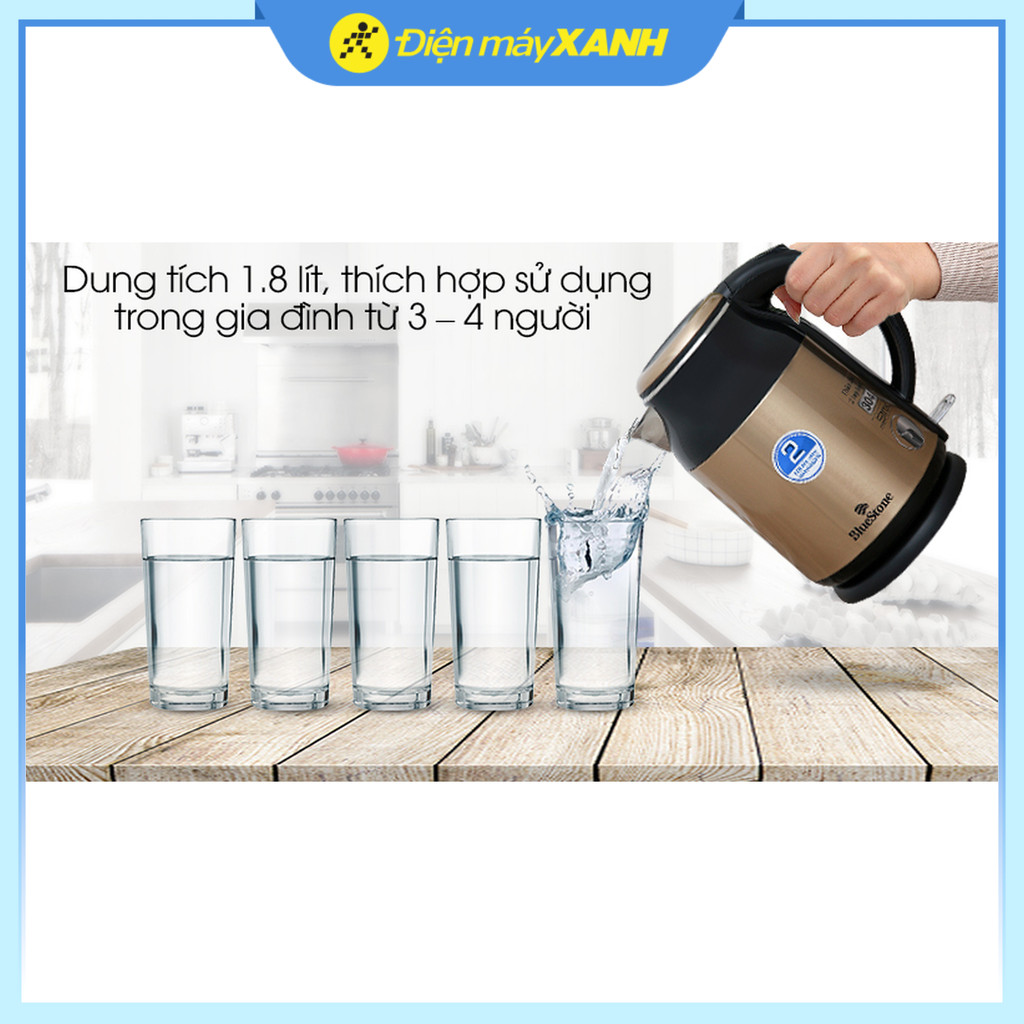 Bình đun siêu tốc BlueStone 1.8 lít KTB-3369